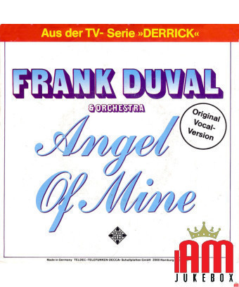 Angel Of Mine [Frank Duval & Orchestra] - Vinyl 7", 45 RPM, Single, Stéréo [product.brand] 1 - Shop I'm Jukebox 