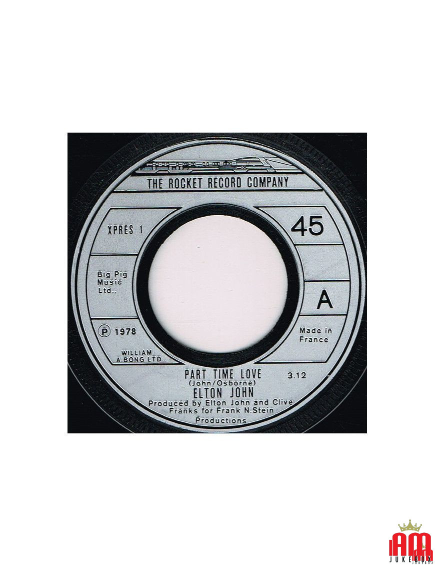 Part Time Love [Elton John] – Vinyl 7", Single, 45 RPM [product.brand] 1 - Shop I'm Jukebox 