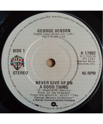 N'abandonnez jamais une bonne chose [George Benson] - Vinyle 7"