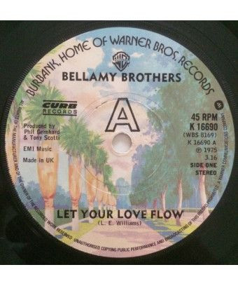 Let Your Love Flow [Bellamy Brothers] - Vinyl 7", 45 RPM, Single [product.brand] 1 - Shop I'm Jukebox 