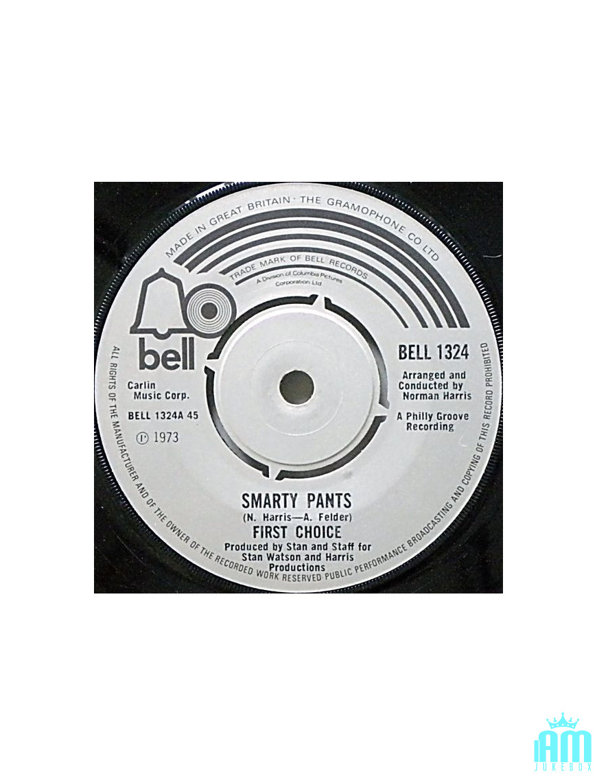 Smarty Pants [First Choice] - Vinyle 7", 45 RPM, Single [product.brand] 1 - Shop I'm Jukebox 