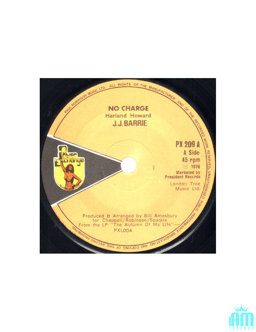 Ohne Gebühr [JJ Barrie] – Vinyl 7", 45 RPM [product.brand] 1 - Shop I'm Jukebox 