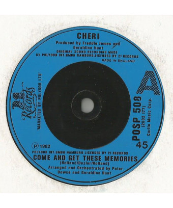 Come And Get These Memories [Cheri] - Vinyl 7", 45 RPM