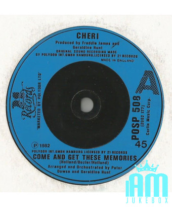 Kommen Sie und holen Sie sich diese Erinnerungen [Cheri] – Vinyl 7", 45 RPM [product.brand] 1 - Shop I'm Jukebox 