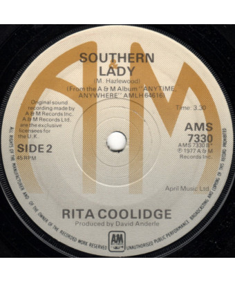 Words [Rita Coolidge] - Vinyl 7", 45 RPM