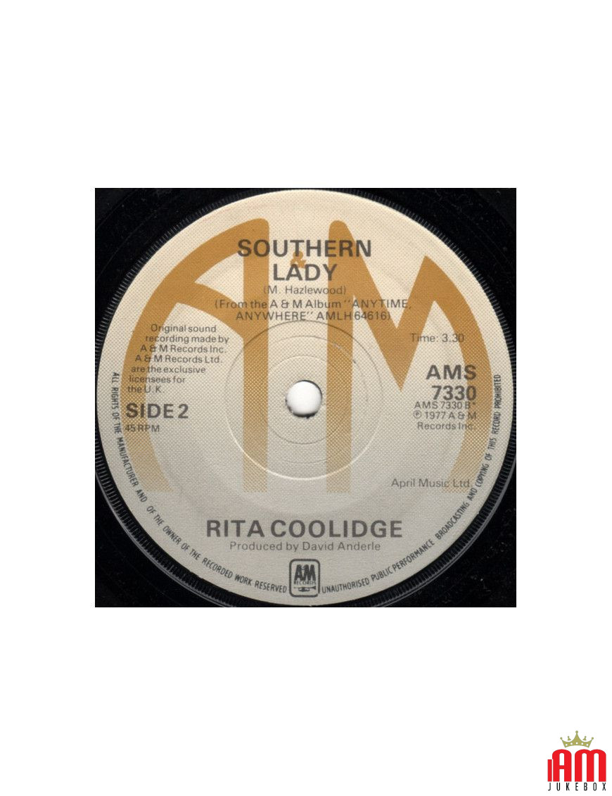 Mots [Rita Coolidge] - Vinyle 7", 45 tours [product.brand] 1 - Shop I'm Jukebox 