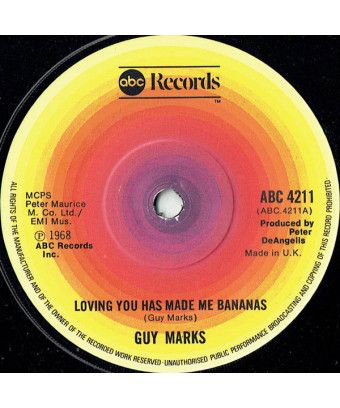 Loving You Has Made Me Bananas [Guy Marks] - Vinyl 7", 45 RPM, Single, Réédition [product.brand] 1 - Shop I'm Jukebox 