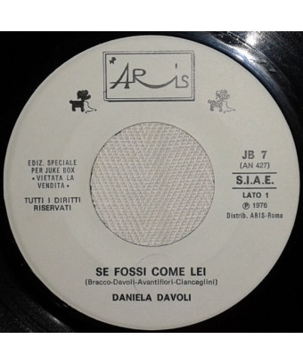 Se Fossi Come Lei   Frisco Bay [Daniela Davoli,...] - Vinyl 7", 45 RPM, Jukebox