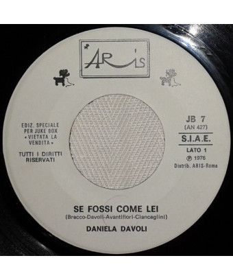 Si j'étais comme elle Frisco Bay [Daniela Davoli,...] - Vinyl 7", 45 RPM, Jukebox [product.brand] 1 - Shop I'm Jukebox 