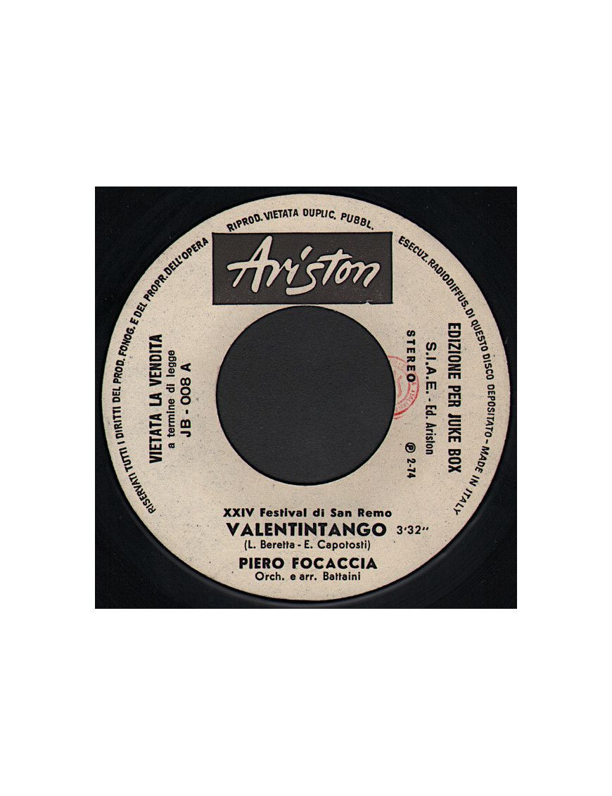 Valentintango This World Today Is A Mess [Piero Focaccia,...] - Vinyl 7", 45 RPM, Jukebox [product.brand] 1 - Shop I'm Jukebox 