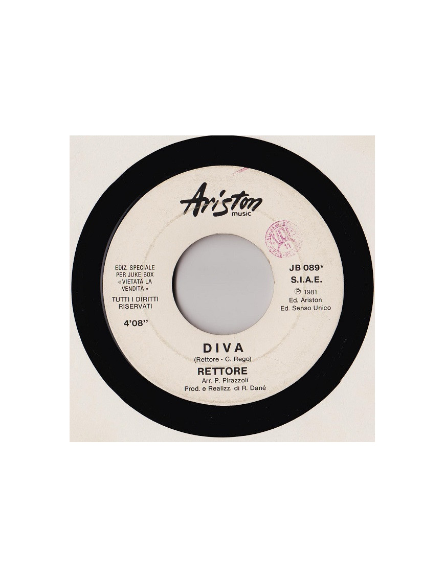 Diva   Can't Get Enough Of You [Rettore,...] - Vinyl 7", 45 RPM, Jukebox