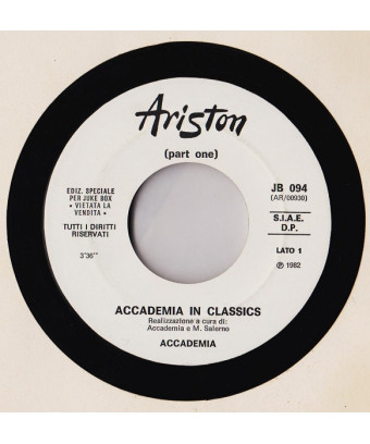 Accademia In Classics (Part One)   Pagaia [Accademia,...] - Vinyl 7", 45 RPM, Jukebox