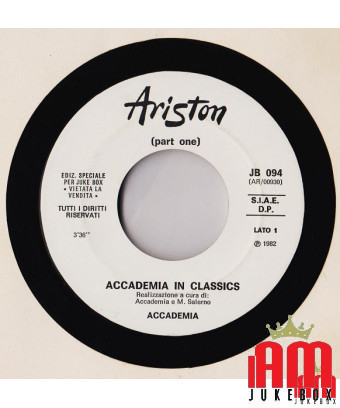 Accademia In Classics (Part One) Pagaia [Accademia,...] - Vinyle 7", 45 RPM, Jukebox