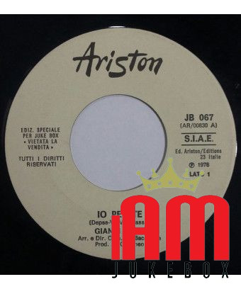 Io Per Te Do Or Die [Gianni Faré,...] – Vinyl 7", 45 RPM, Jukebox [product.brand] 1 - Shop I'm Jukebox 