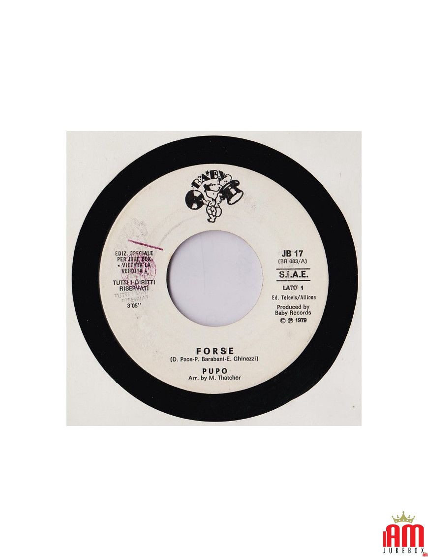 Maybe Bambina Mia [Pupo,...] - Vinyl 7", 45 RPM, Jukebox [product.brand] 1 - Shop I'm Jukebox 