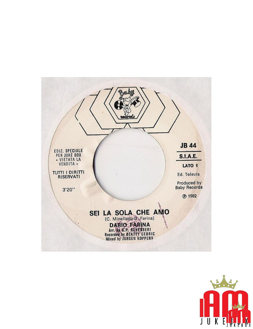 You're the Only One Who Loves Hip Hap Hop [Dario Farina,...] - Vinyl 7", 45 RPM, Jukebox [product.brand] 1 - Shop I'm Jukebox 