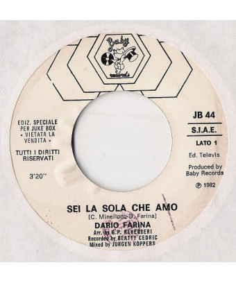 Sei La Sola Che Amo Hip Hap Hop [Dario Farina,...] - Vinyl 7", 45 RPM, Jukebox [product.brand] 1 - Shop I'm Jukebox 