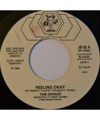 Feeling Okay May Day [Tom Hooker,...] - Vinyle 7", 45 RPM, Jukebox [product.brand] 1 - Shop I'm Jukebox 