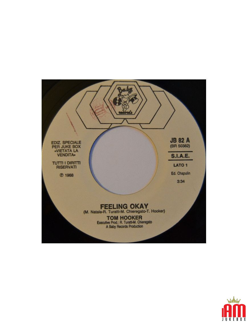 Feeling Okay May Day [Tom Hooker,...] - Vinyl 7", 45 RPM, Jukebox [product.brand] 1 - Shop I'm Jukebox 