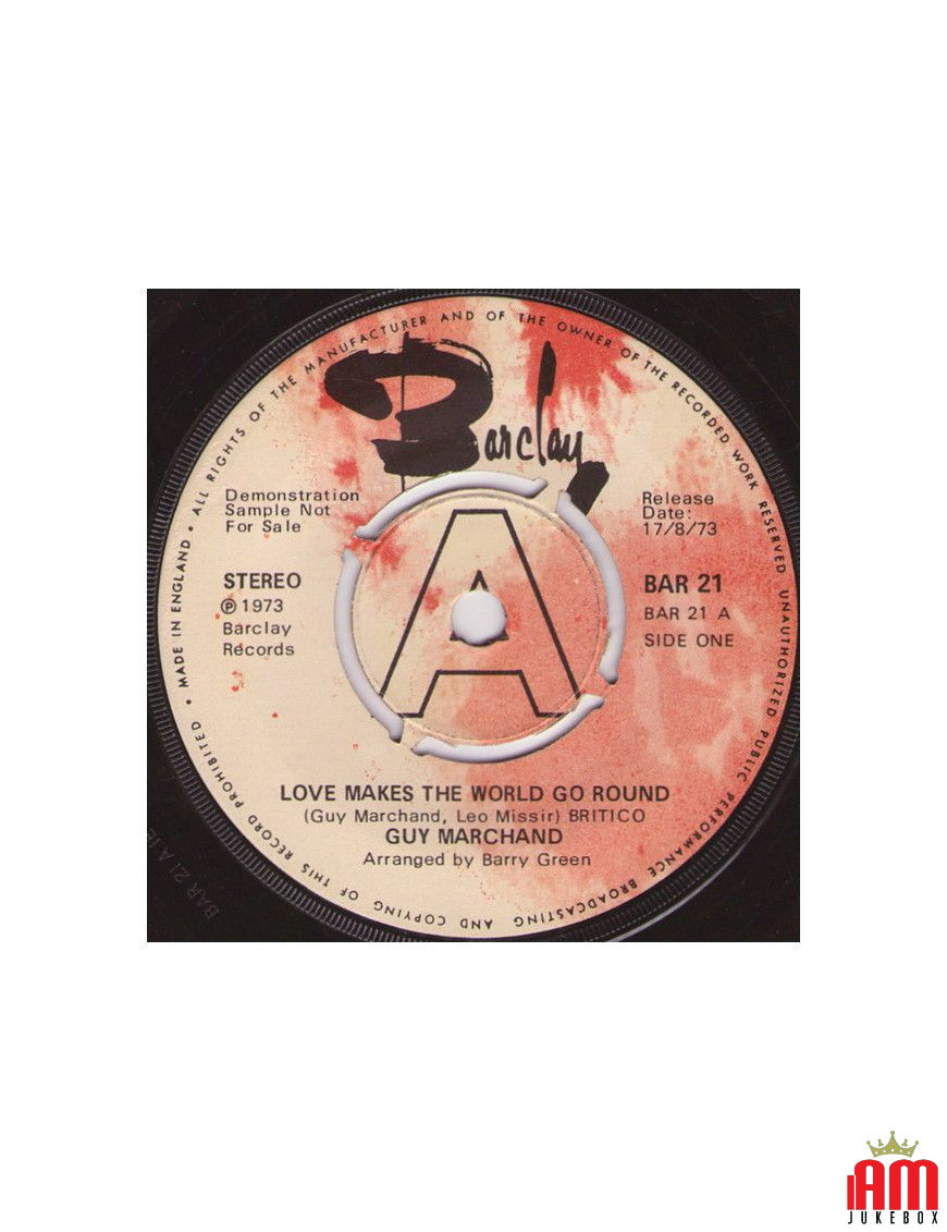 L'amour fait tourner le monde [Guy Marchand] - Vinyl 7", Promo [product.brand] 1 - Shop I'm Jukebox 