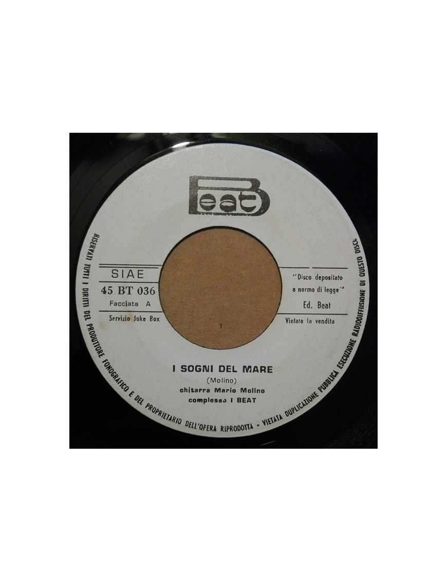 I Sogni Del Mare Operation Beat [Mario Molino] - Vinyl 7", 45 RPM, Jukebox [product.brand] 1 - Shop I'm Jukebox 