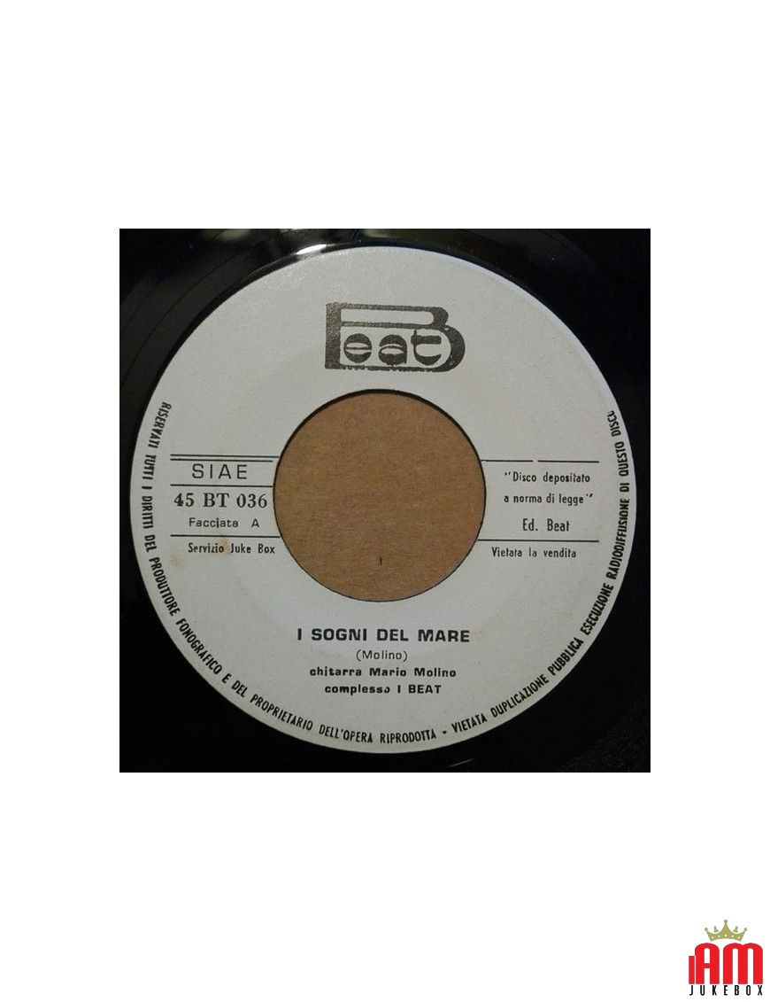 I Sogni Del Mare Operazione Beat [Mario Molino] - Vinyl 7", 45 RPM, Jukebox [product.brand] 1 - Shop I'm Jukebox 