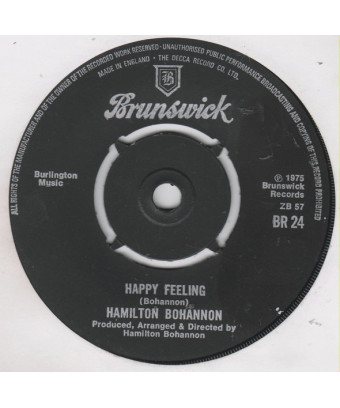 Happy Feeling [Hamilton Bohannon] – Vinyl 7", 45 RPM, Single