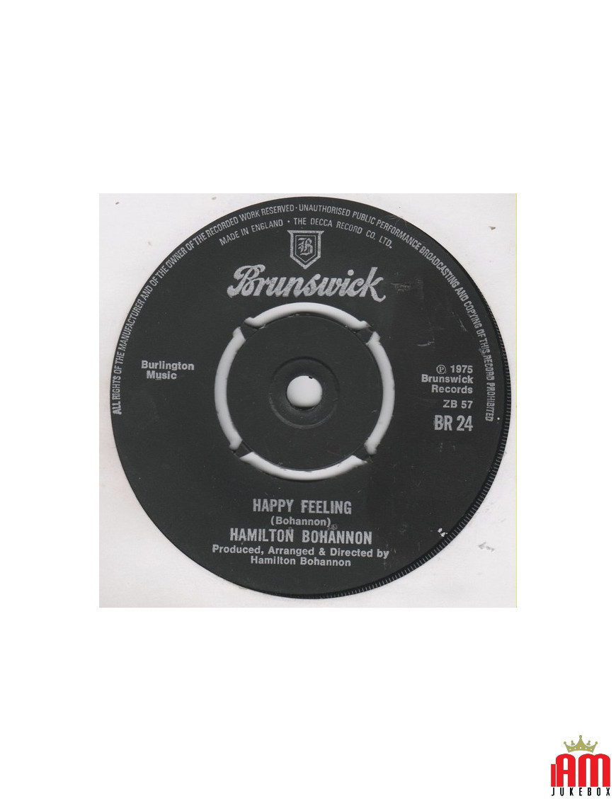 Happy Feeling [Hamilton Bohannon] - Vinyl 7", 45 RPM, Single [product.brand] 1 - Shop I'm Jukebox 