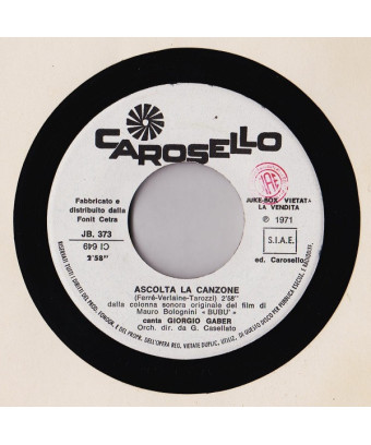 Ascolta La Canzone   La Maestra Di Mandolino [Giorgio Gaber,...] - Vinyl 7", 45 RPM, Jukebox