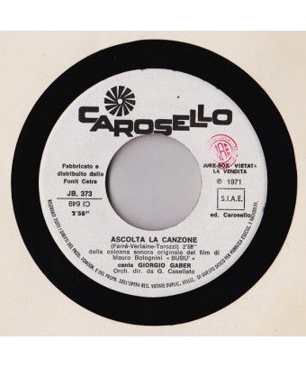 Listen to the song La Maestra Di Mandolino [Giorgio Gaber,...] - Vinyl 7", 45 RPM, Jukebox [product.brand] 1 - Shop I'm Jukebox 