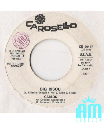 Big Bisou Do It For Me [Carlos (3),...] - Vinyle 7", 45 RPM, Jukebox [product.brand] 1 - Shop I'm Jukebox 