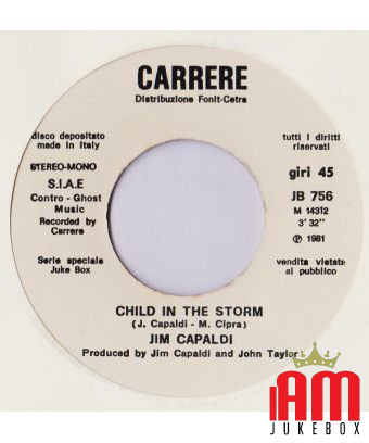 Child In The Storm I Could [Jim Capaldi,...] – Vinyl 7", 45 RPM, Jukebox [product.brand] 1 - Shop I'm Jukebox 