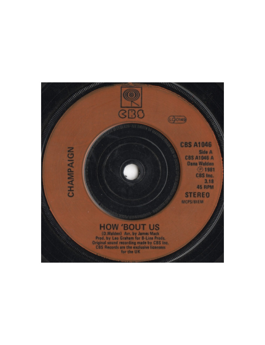 How 'Bout Us [Champaign] - Vinyl 7", 45 RPM, Single