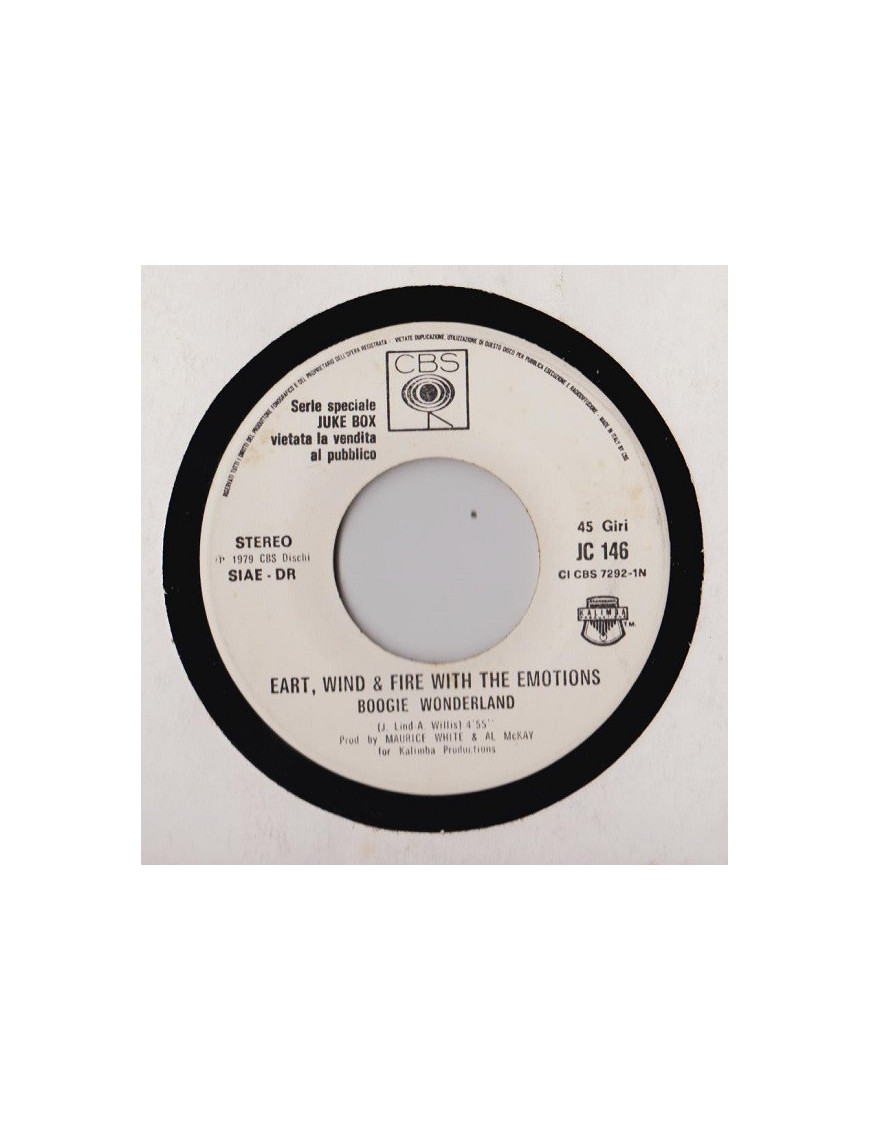 Boogie Wonderland   Tocca A Me [Earth, Wind & Fire,...] - Vinyl 7", 45 RPM, Jukebox