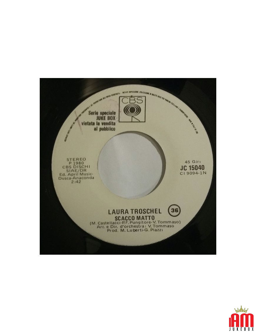 Checkmate Anna Dai Capelli Rossi [Laura Troschel,...] – Vinyl 7", 45 RPM, Jukebox [product.brand] 1 - Shop I'm Jukebox 