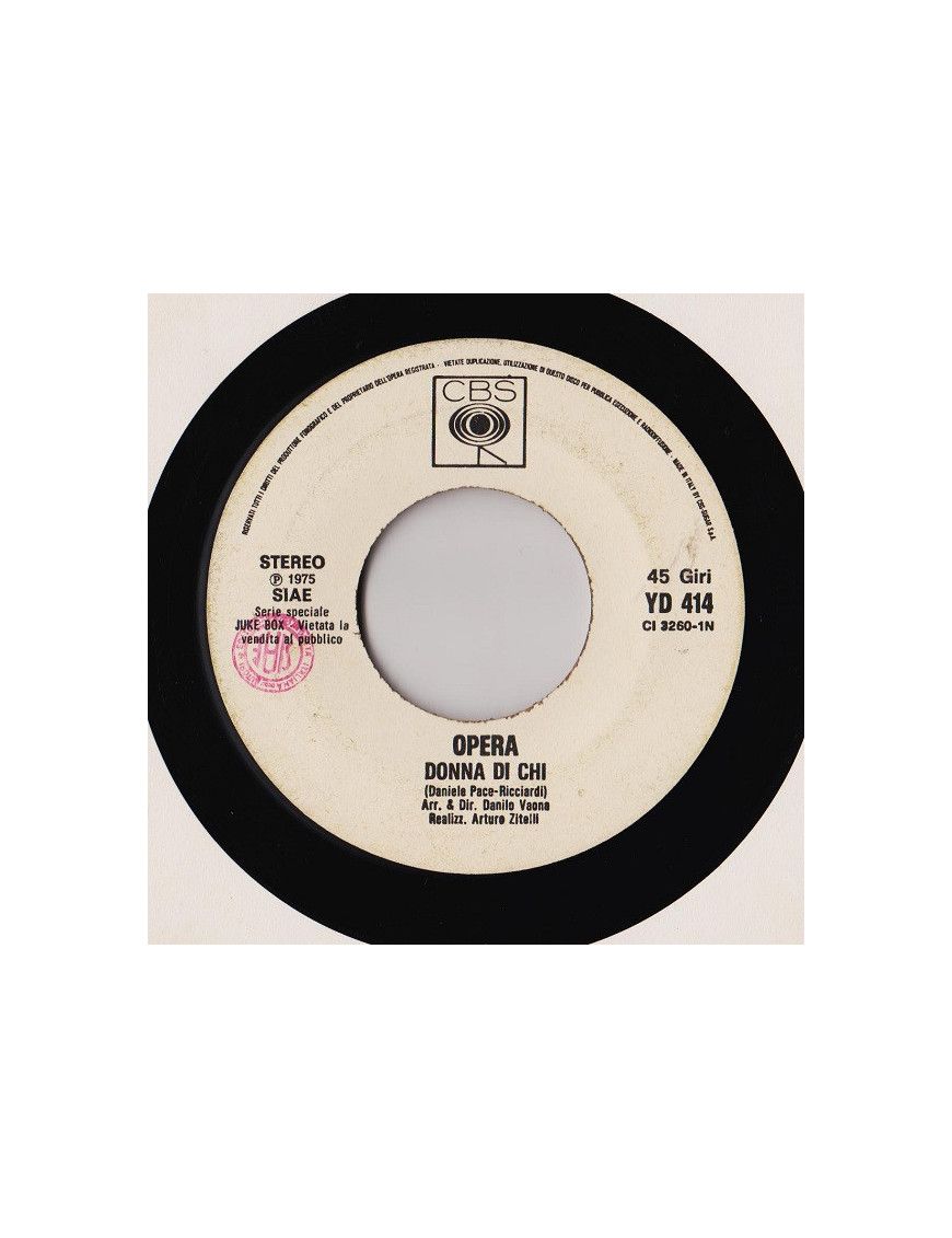 Donna Di Chi Runaway [Gli Opera,...] - Vinyl 7", 45 RPM, Jukebox, Stereo [product.brand] 1 - Shop I'm Jukebox 