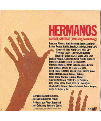 Cantaré, Cantarás Je chanterai, tu chanteras [Hermanos] - Vinyl 7", 45 RPM, Single, Stéréo