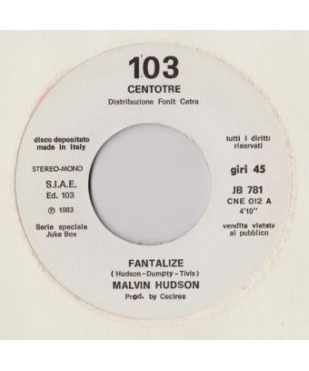 Fantalize Face To Face - Heart To Heart [Melvin Hudson,...] - Vinyl 7", 45 RPM, Jukebox [product.brand] 1 - Shop I'm Jukebox 