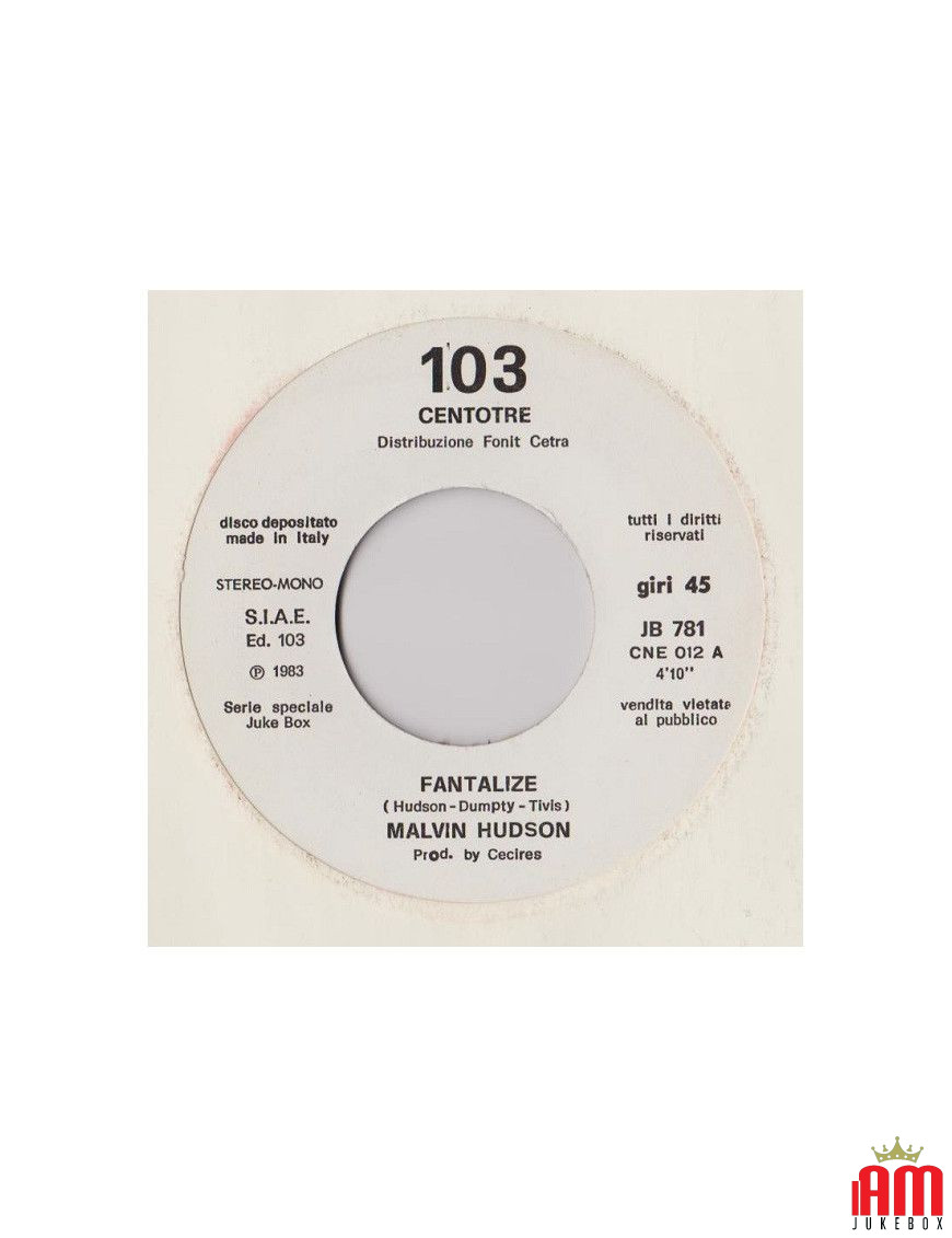 Fantalize Face To Face - Heart To Heart [Melvin Hudson,...] - Vinyl 7", 45 RPM, Jukebox [product.brand] 1 - Shop I'm Jukebox 