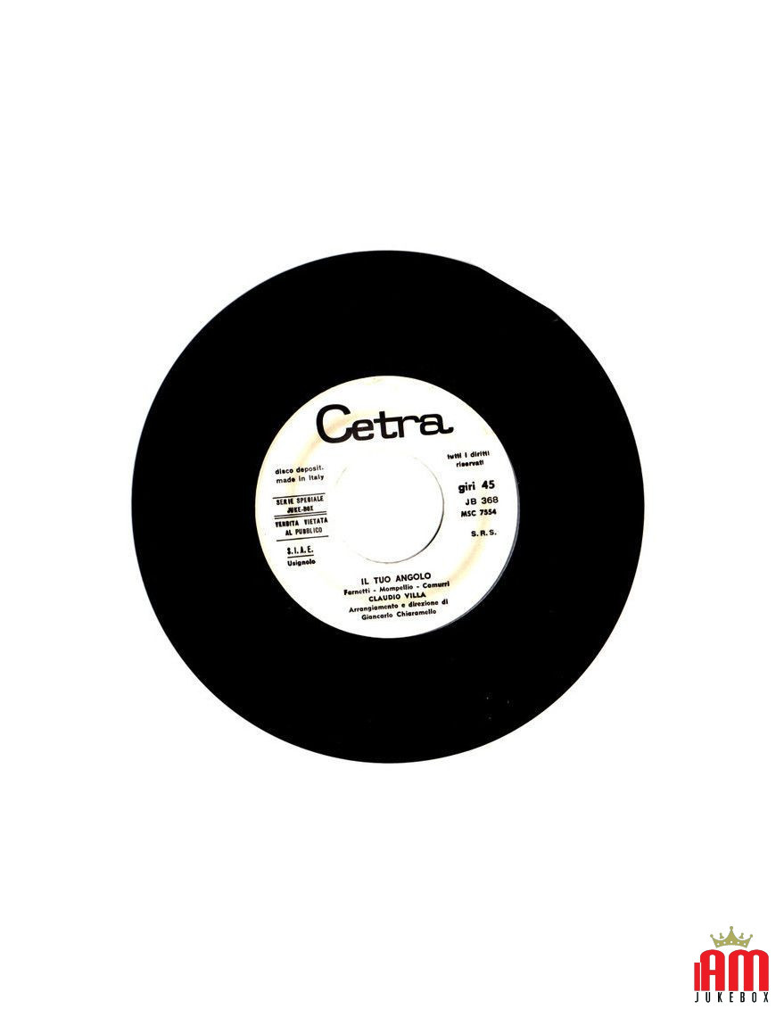 The Rain Is Not Your Corner [Claudio Villa] - Vinyl 7", 45 RPM, Jukebox [product.brand] 1 - Shop I'm Jukebox 