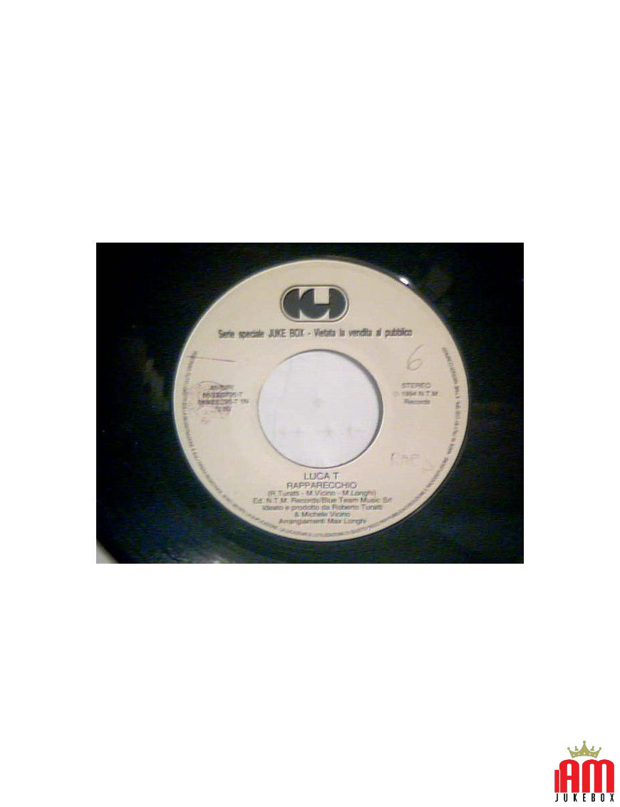 Rorecchio - Get With Me [Luca T.] - Vinyl 7", 45 RPM, Promo [product.brand] 1 - Shop I'm Jukebox 