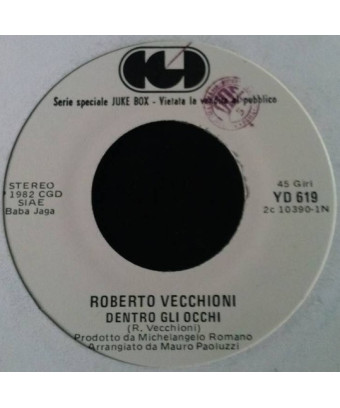 Dentro Gli Occhi   Samora Club [Roberto Vecchioni,...] - Vinyl 7", 45 RPM, Jukebox