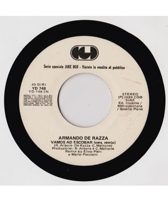 Vamos Ad Escobar (Vers. Remix)    Agent Double O Soul  [Armando De Razza,...] - Vinyl 7", 45 RPM, Jukebox