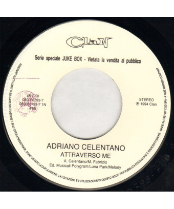 Attraverso Me [Adriano Celentano] - Vinyl 7", 45 RPM, Jukebox