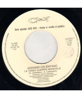 Le lit de feuilles de la Troisième Guerre mondiale [Adriano Celentano] - Vinyl 7", 45 RPM, Jukebox [product.brand] 1 - Shop I'm 