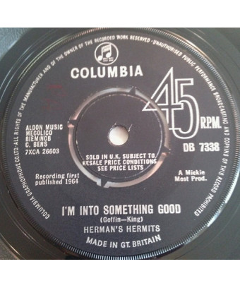 Je suis dans quelque chose de bien [Herman's Hermits] - Vinyl 7", 45 RPM, Single [product.brand] 1 - Shop I'm Jukebox 