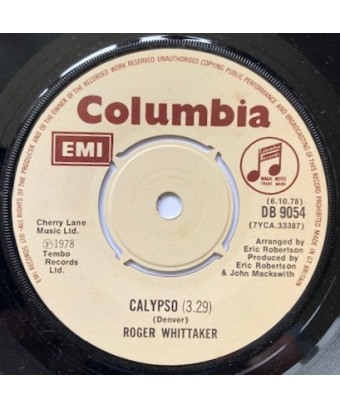 Calypso [Roger Whittaker] – Vinyl 7", 45 RPM, Single [product.brand] 1 - Shop I'm Jukebox 