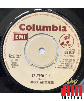 Calypso [Roger Whittaker] - Vinyle 7", 45 tours, Single