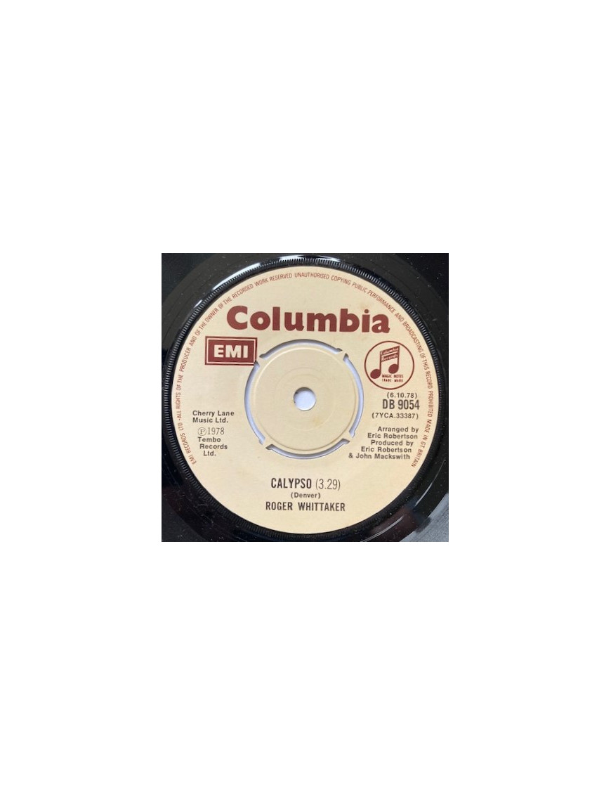 Calypso [Roger Whittaker] - Vinyle 7", 45 tours, Single [product.brand] 1 - Shop I'm Jukebox 