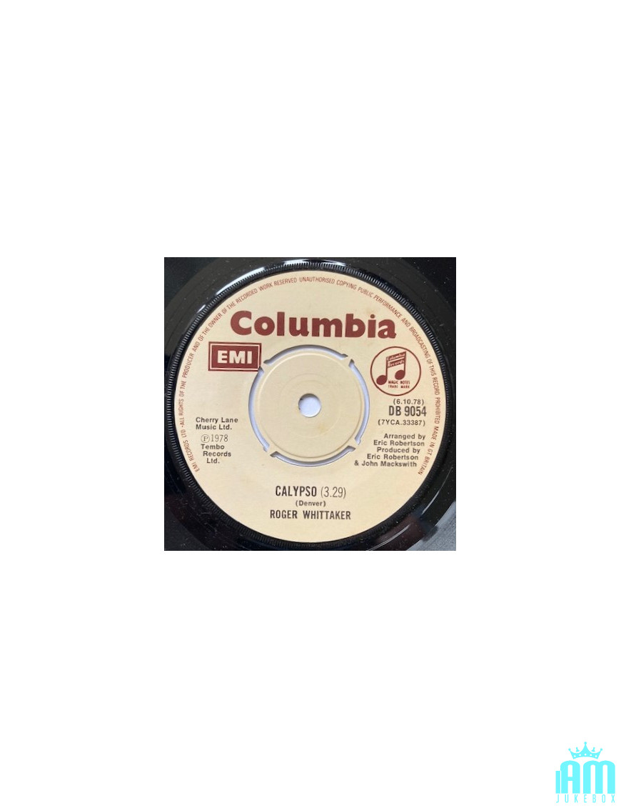Calypso [Roger Whittaker] – Vinyl 7", 45 RPM, Single [product.brand] 1 - Shop I'm Jukebox 